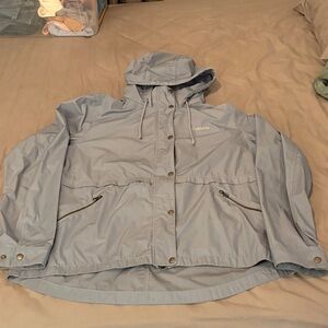 Columbia Sky Blue/Gray Hooded Jacket